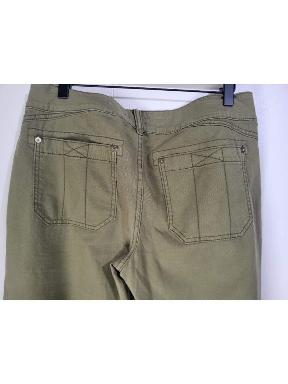 Pilcro Womens SZ 29 The Wanderer Anthropologie Low Rise Trouser Pants Green - Picture 10 of 12